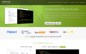 SERPRiver  website screenshot